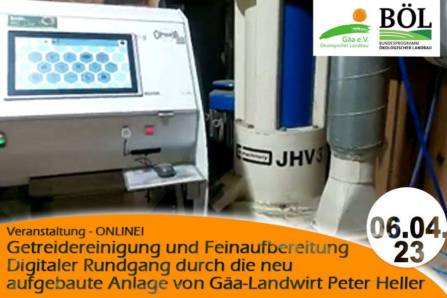 Getreidereinigung und Feinaufbereitung: Online-Vortrag zur neu aufgebauten Anlage von Peter Heller